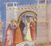 GIOTTO di Bondone Meeting at the Golden Gate Spain oil painting artist